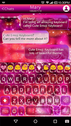 Star Light Emoji Keyboard Skin