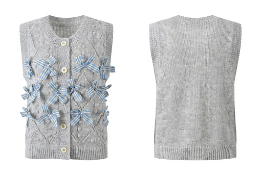 Title 7, Womens Single-breasted Knitted Vest Short Top ...