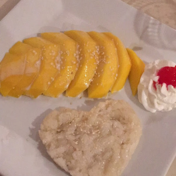 Mango with sticky rice is the best dessert, if your vegan ask if they use coconut milk or not!