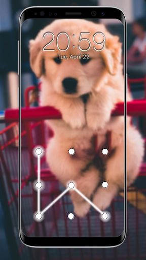 Screenshot Puppy Dog Lock Screen