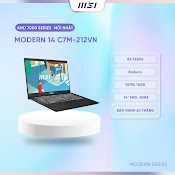 Msi Laptop Văn Phòng Modern 14 C7M - 212Vn|R5 7530U|Radeon|Ddr4 16Gb|512Gb Ssd|14" Fhd, 60Hz [Hàng Chính Hãng]