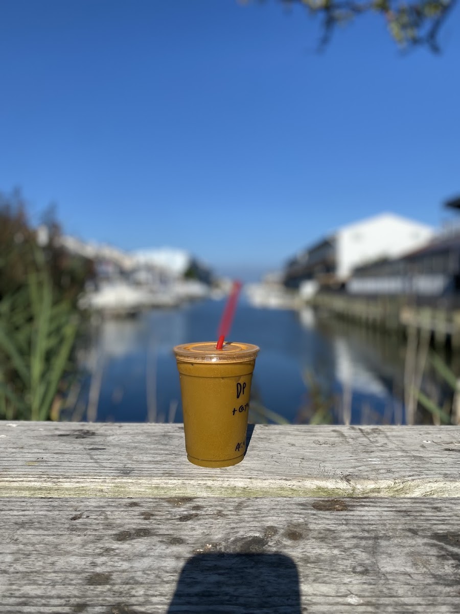 Outdoor seating includes inlet / bay views :)