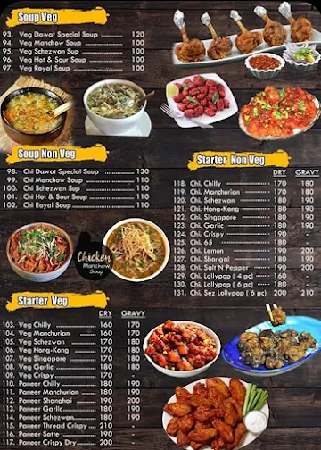 Dawat Restaurant menu 