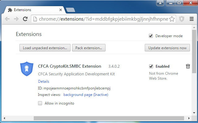 CFCA CryptoKit.SMBC Extension chrome extension