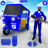 Police Tuk Tuk Auto Rickshaw Driving Game 2020