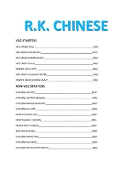 RK Chinese menu 1