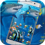 Cover Image of Herunterladen Crazy Shark Theme Blue Sea 1.1.3 APK