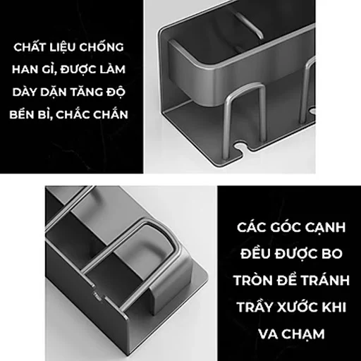 (FREE SHIP) Giá Kệ Để Kem Bàn Chải Đánh Răng Đồ Dùng Phòng Tắm Đa Năng Vando 4 Cốc