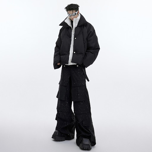 Title 3, Bright Double Layer Design Cotton Jacket. Perfe...