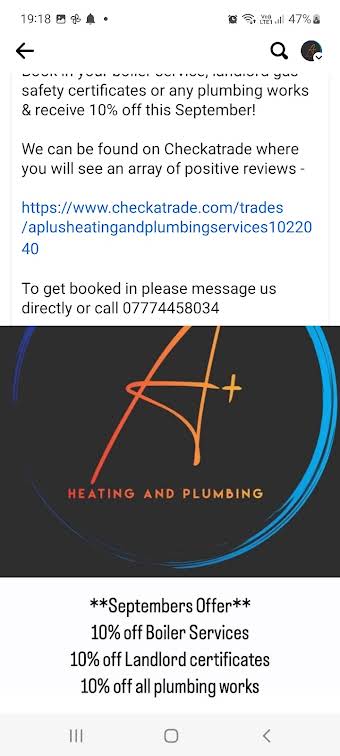 A plus heating and plumbing  album cover