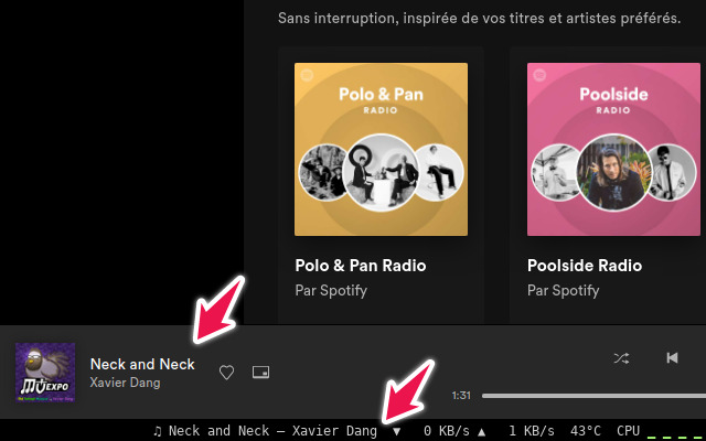 Spotify Web Now Playing chrome extension