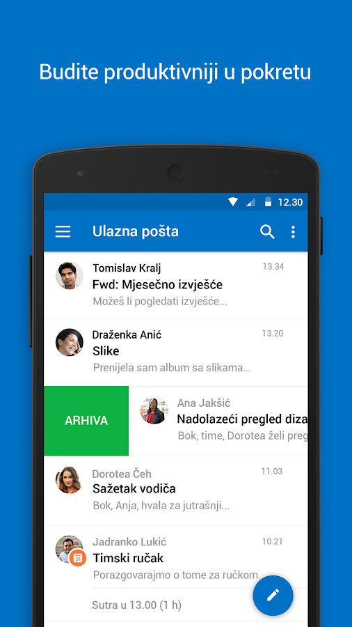   Microsoft Outlook – snimka zaslona 