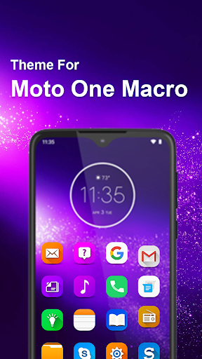 launcher theme for Motorola Moto One Macro pro