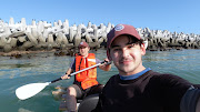 Joshua Rubin, 23, and his father Tony paddled from Big Bay to Murray Harbour, Robben Island. 
