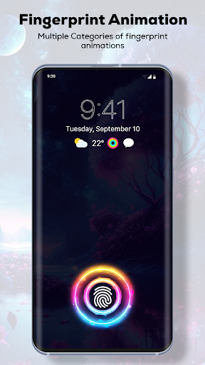 Screenshot Fingerprint Live Animation App