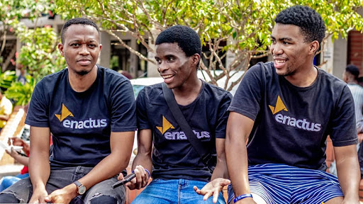 Enactus UKZN team members, from left: Nyezini Maphumulo, Ntokozo Mthabela and Andile Mkhize.