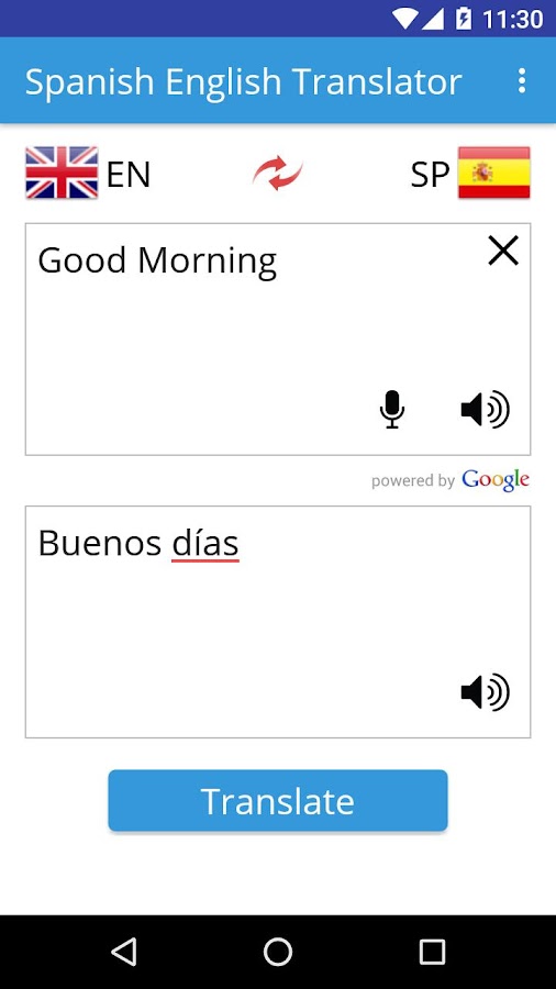 Spanish English Translator Android Apps On Google Play