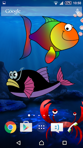 Silly Fish Live Wallpaper