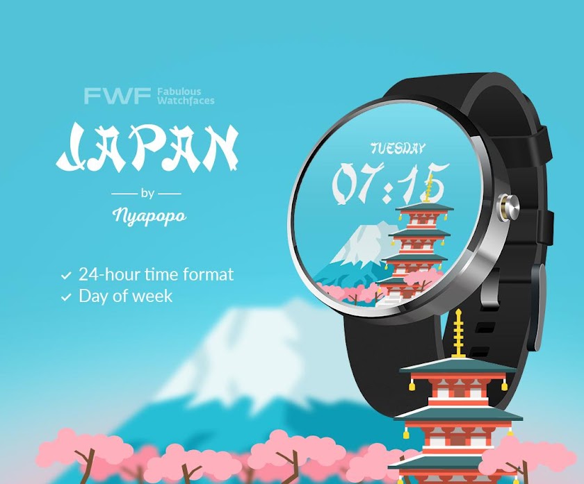 Japan Watchface Android Wear Screen 1