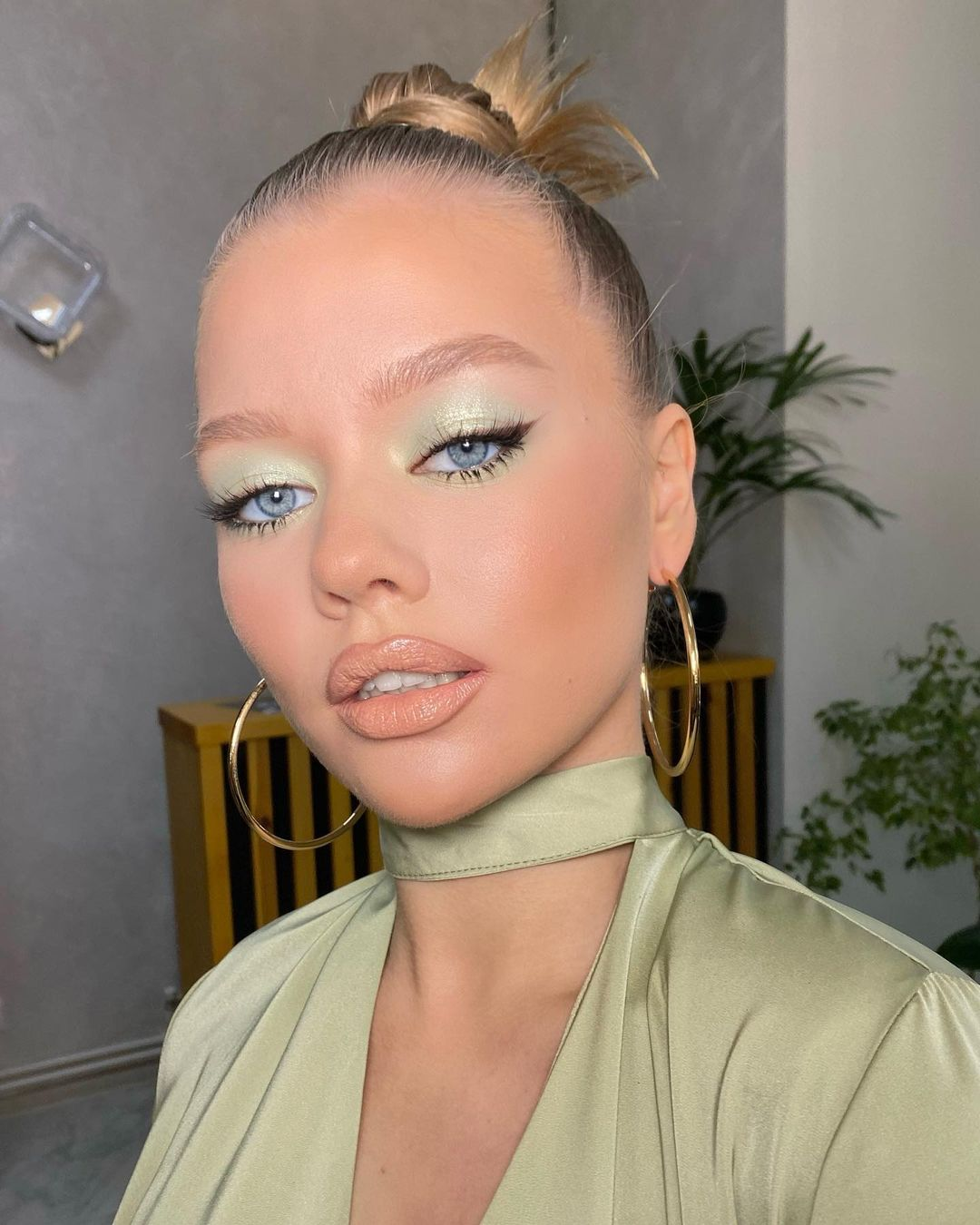 Sage Green Eyeshadow for Blue Eyes