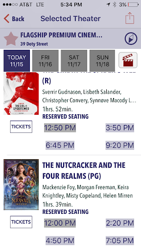 Flagship Cinemas Ticketing