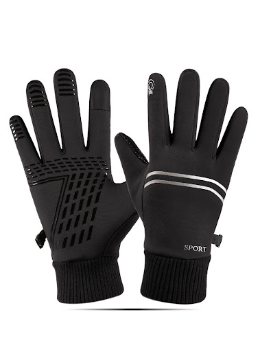 Title 2, New winter motorcycle gloves for men with velve...