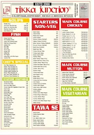 Tikka Junction menu 1