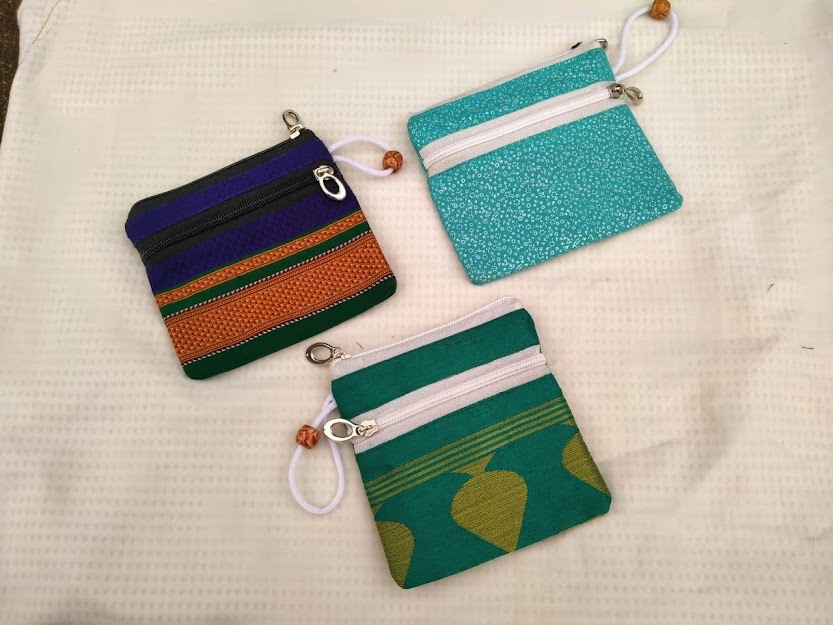 Handmade Handloom Pouch Bags for Women