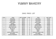 Yummy Bakery Pure Veg menu 1