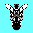 Zebra Cyan