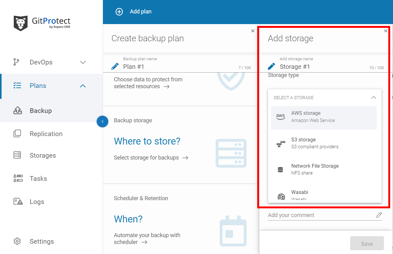 Jira Backup to S3 with GitProtect.io - step 3