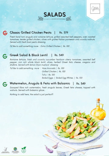 True Fit Gourmet menu 