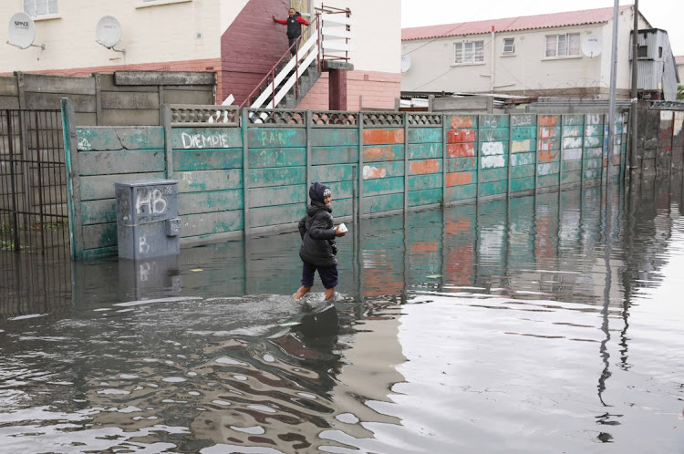 Heavy rains and strong winds cause flooding, waterlogged roads on the Cape Flats and informal settlements in the Western Cape on June 28 2021. Picture: ESA ALEXANDER/SUNDAY TIMES