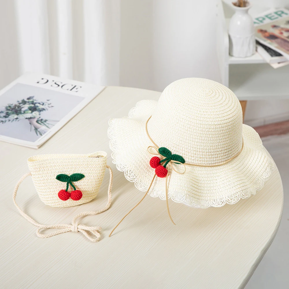 Title 4, Sombrero De Paja Para Niños De Lado De Onda Peq...