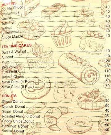 Jeden - The Cake Expert menu 