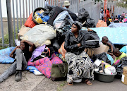 KwaZulu-Natal flood victims who had been occupying a building owned by Transnet in Durban after they were evicted on Monday morning.
