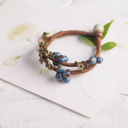 Title 1, Blue Enchantress Artistic Retro Mori Style Bohe...