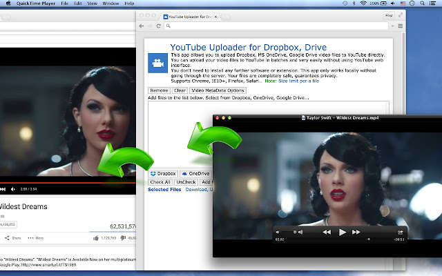 YouTube Uploader for Dropbox, Drive chrome extension