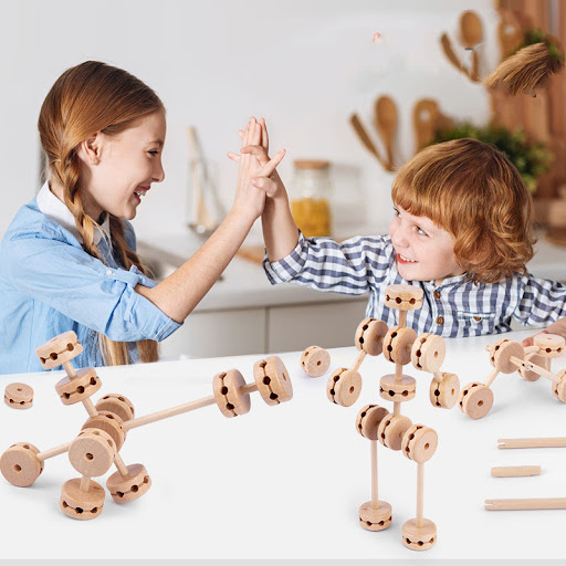 Title 6, DIY Beads Tent Castle Blocks Childrens Educati...