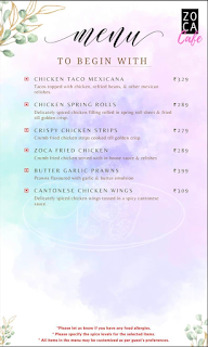 Zoca Cafe menu 3