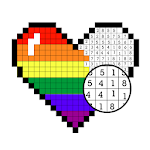 Cover Image of ダウンロード Color by Number - Pixel Art, Pixel Color 2018 1.2.3 APK