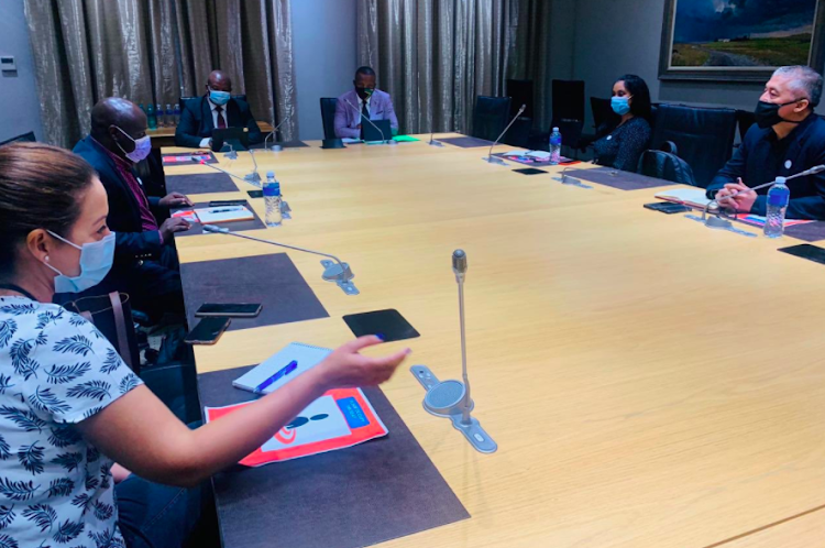 The UDM met with eNCA management to discuss the mask saga.