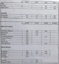 Hotel  Carnival menu 2