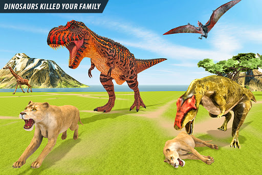 Screenshot Lion vs Dinosaur Animal Fight