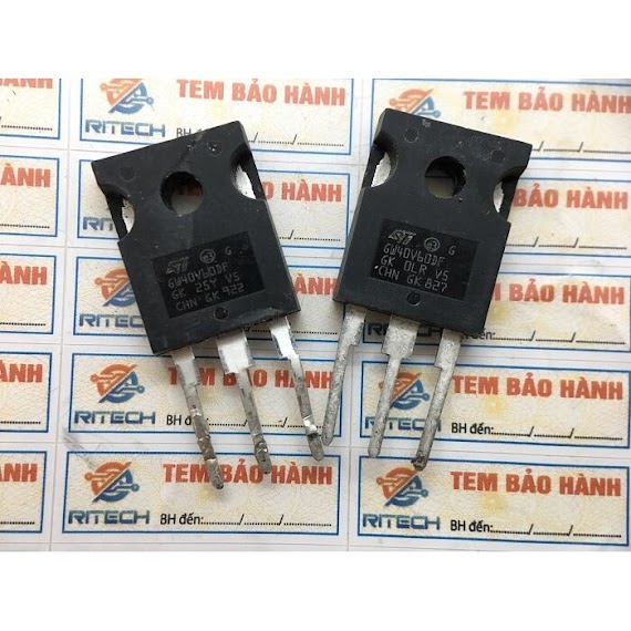 Combo 2 Con Stgw40V60Df, Gw40V60Df Igbt 40A 600V To - 247 Tháo Máy