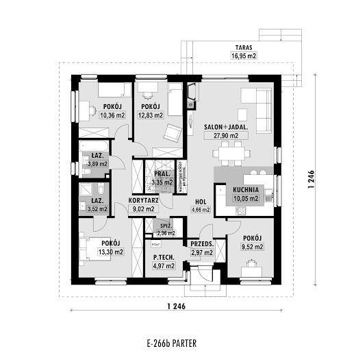 E-266b - Rzut parteru