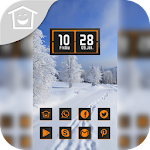 Cover Image of ดาวน์โหลด 白色树木满地积雪主题 2.0 APK