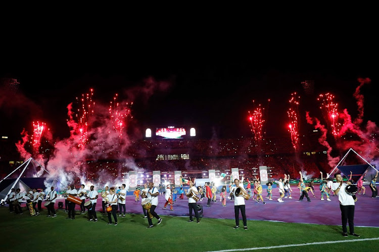 A file photo of dancers performing during the closing ceremony ahead of the 2019 Africa Cup of Nations (CAN) final football match between Senegal and Algeria at the Cairo International Stadium in Cairo.