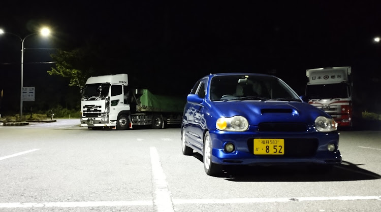 アルトワークスの夜の道の駅・運転しててにやける・3ドアは正義・いまから金かかる・足回りもヤバいに関するカスタム事例の投稿画像2枚目
