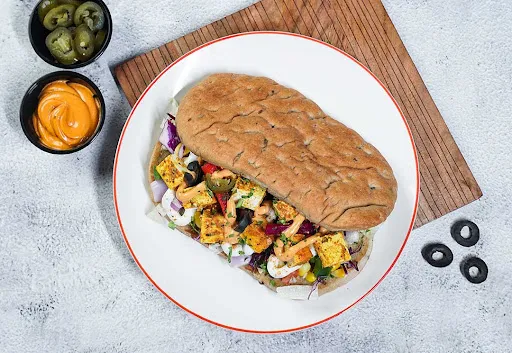 Lebanese Roast Paneer Harissa Panini